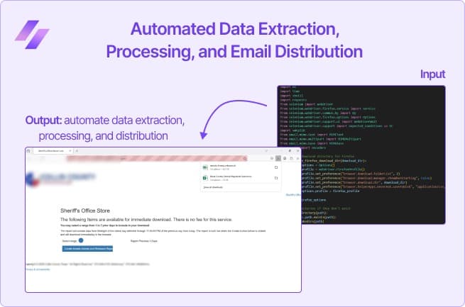 Automated Data Extraction, Processing, and Email Distribution
